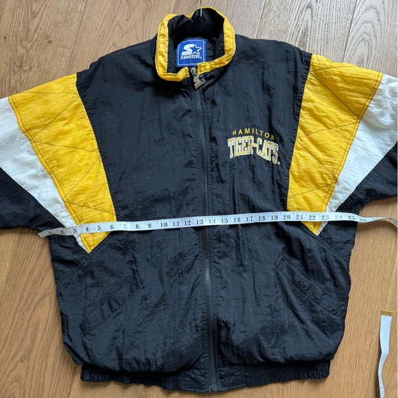 Starter Hamilton Tiger-Cats Vintage CFL 90s Jacket - Men’s L - Black & Yellow - Picture 8 of 13